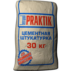 Штукатурка цементная для наружных работ Praktik, 30 кг (48 шт./под.)