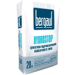 Hydrostop Bergauf - обмазочная гидроизоляция цементного типа 20 кг, (64 меш./под).