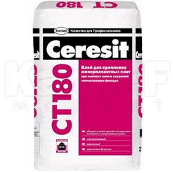 CT 180 25 кг Клей для плитки из минеральной ваты  (48шт/под) CERESIT