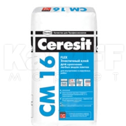 Клей  CM 16 25кг для плитки эластичный (48шт/под) CERESIT