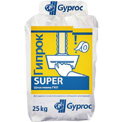 Шпатлевка гипсовая "Гипрок Супер", 25 кг. (40)  