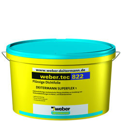 Гидроизоляция Weber.Tec 822 (Superflex1) (розовый) 24 кг/ведро  