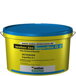 Гидроизоляция Weber.tec SuperFlex D2.  20кг, (18шт/под)  