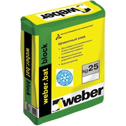 Клей для газо-, пенобетонных блоков WEBER.VETONIT block Winter, 25 кг (48шт/под)  