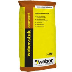 Тонкослойная штукатурка Weber.stuk cement Winter, 25 кг (48шт/под)  
